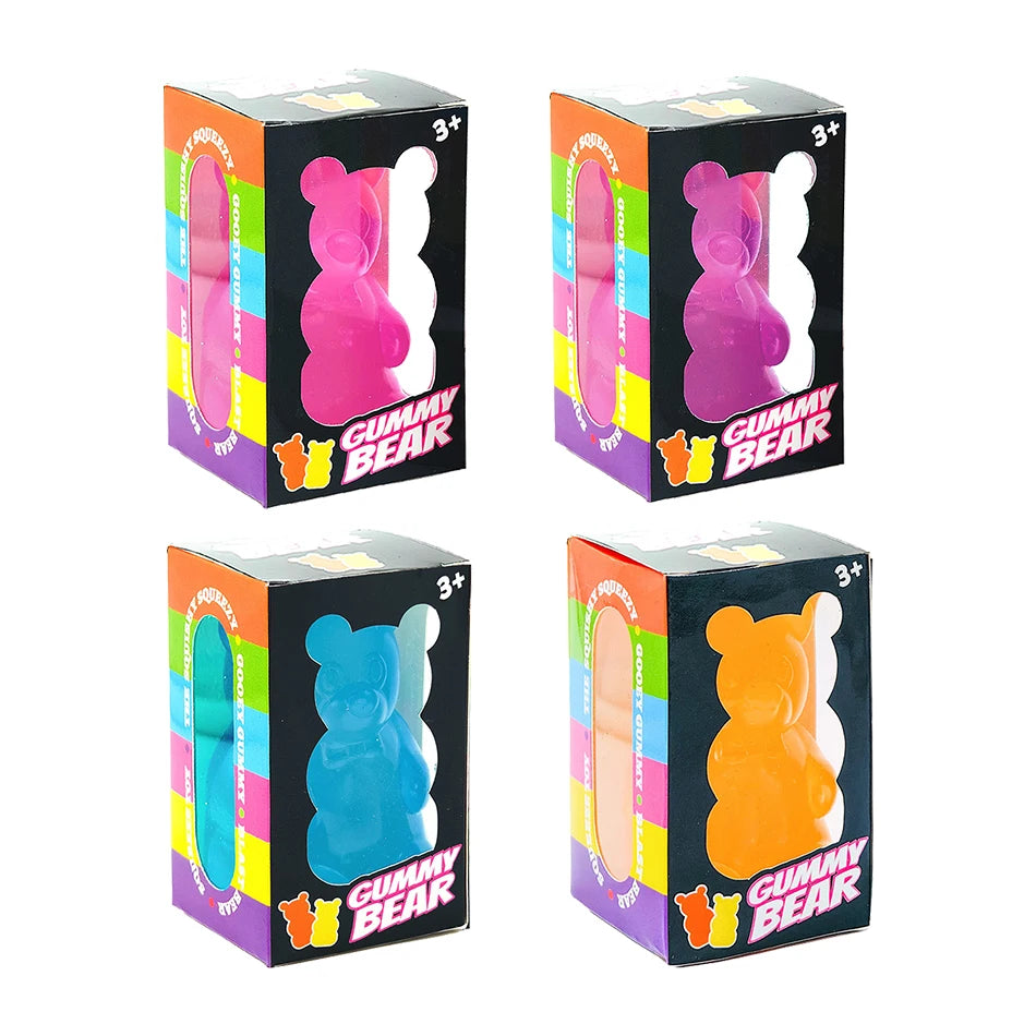 Cute Bear Nee Doh Maltose Squeeze Toy Dough Colorful Sensory Toy Creative New Item Desk Decoration Stress Relief Doll S