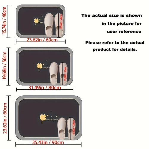 1pc Diatomite Bath Mat Quick Dry Super Absorbent Non-slip Floor Mat for Bathroom Shower Kitchen Pet Feeding | 24-hour Shipping