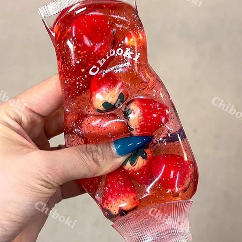 Fruit Filled Maltose Toothpaste Stress Relief Toy Soft Slow Rising Deformable Squeeze Squishy Fidget Sensory Toy