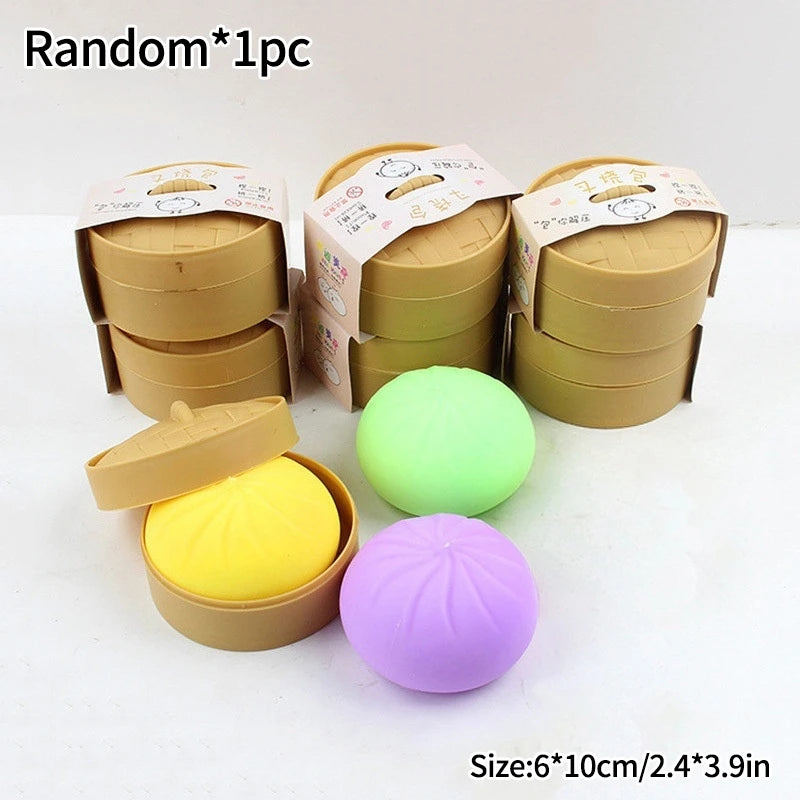 Simulated Squeeze Butter Stress-relieving-toys Squishy Fake Baozi Fun Pinch Uncompressed Fidget Toys Popular Children Favor Gift