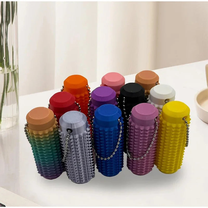 Little Ouchies Anti-Anxiety Fidget Mini Grippie Spike Keychain Pendant Stress Relief Durable Novelty Gift for Anxiety Relief
