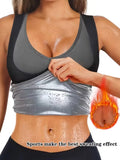 Sauna Suit Shirt for Women Weight Loss Sweat Waist Trainer Vest Workout Compression Tank Top Body Shaper