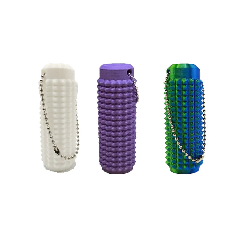Little Ouchies Anti-Anxiety Fidget Mini Grippie Spike Keychain Pendant Stress Relief Durable Novelty Gift for Anxiety Relief