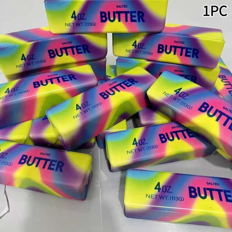 Simulated Squeeze Butter Stress-relieving-toys Squishy Fake Baozi Fun Pinch Uncompressed Fidget Toys Popular Children Favor Gift