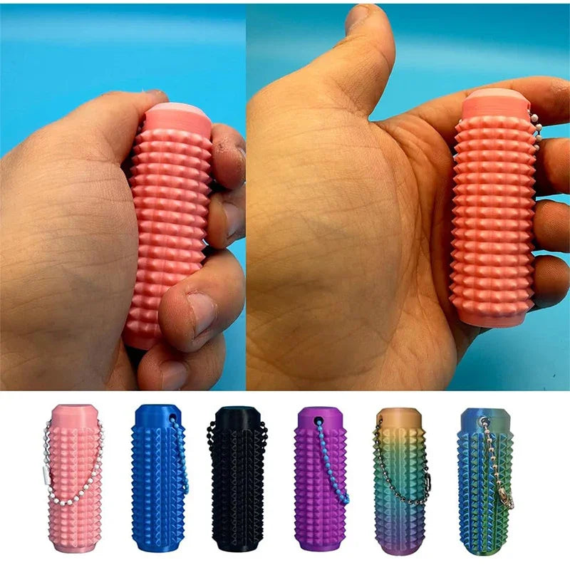 Little Ouchies Anti-Anxiety Fidget Mini Grippie Spike Keychain Pendant Stress Relief Durable Novelty Gift for Anxiety Relief