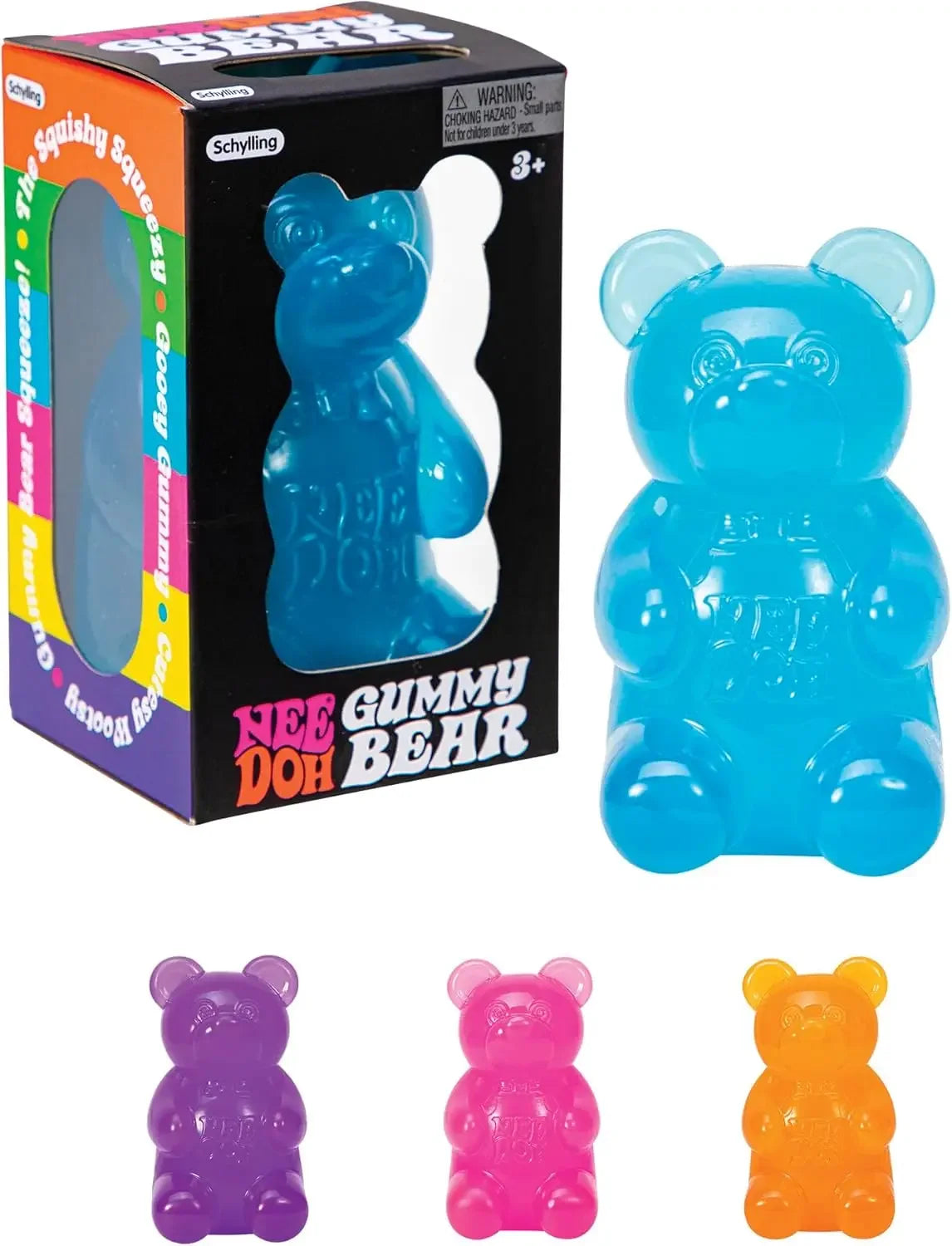 Cute Bear Nee Doh Maltose Squeeze Toy Dough Colorful Sensory Toy Creative New Item Desk Decoration Stress Relief Doll S
